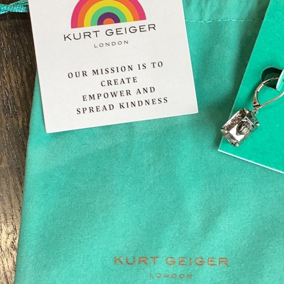 Kurt Geiger Signature Eagle Patina Stone Drop Earrings NWT - Picture 4 of 6